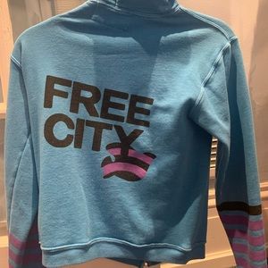 Freecity Hoodie in electric blue
